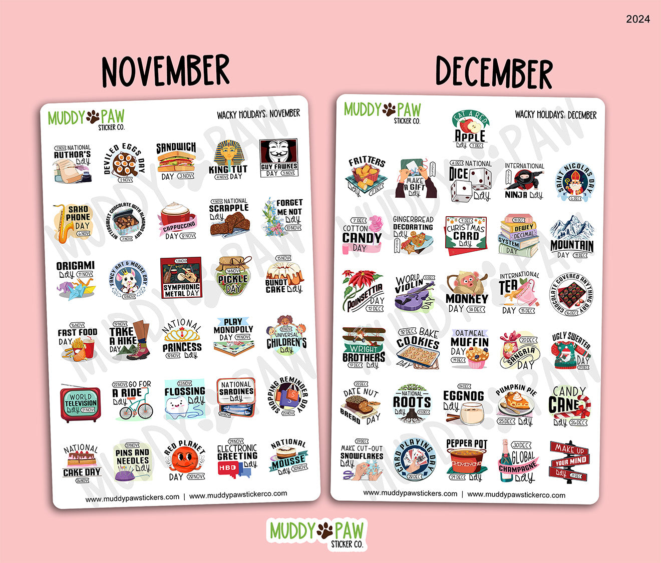 WACKY HOLIDAYS | STICKER SHEET