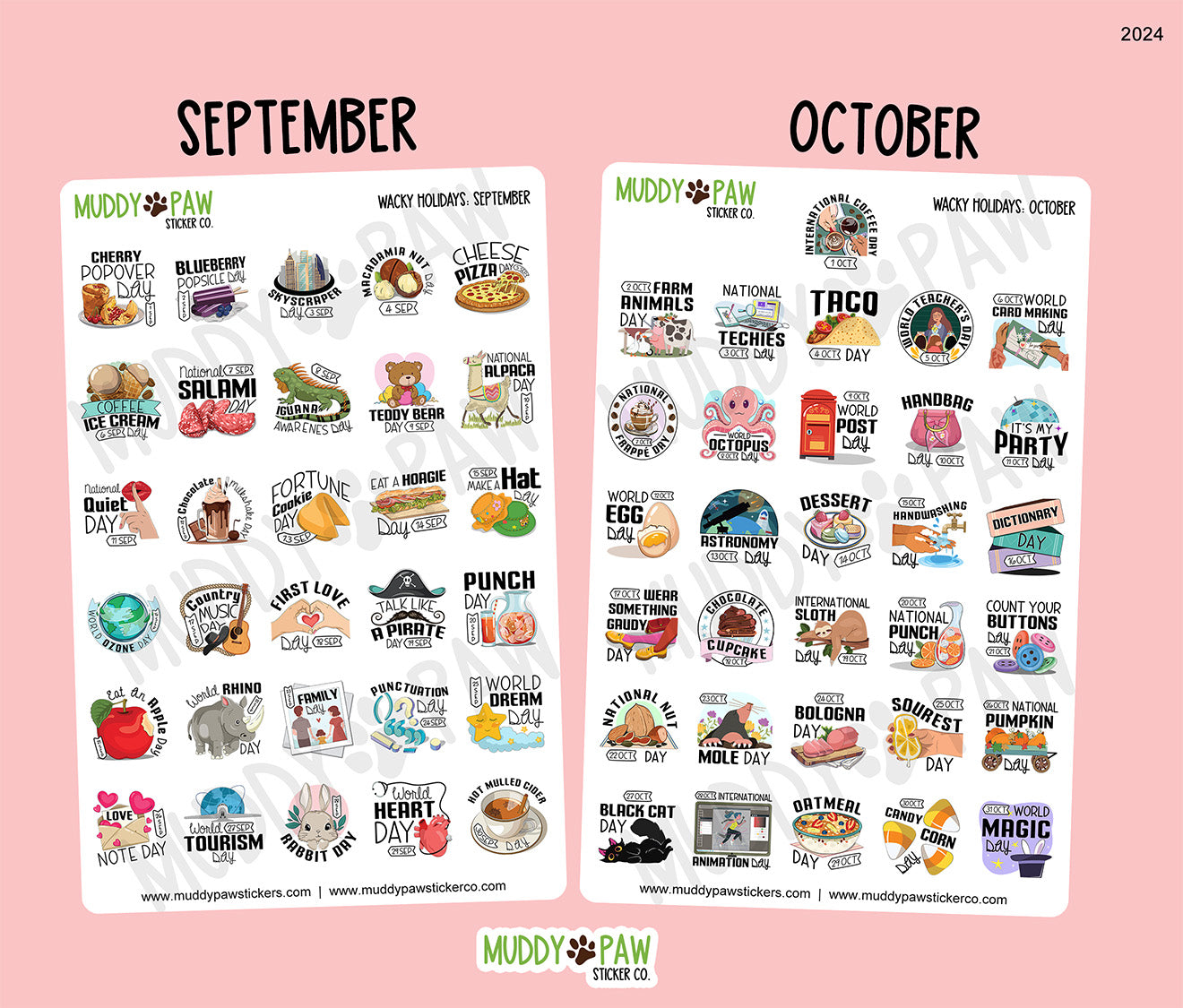 WACKY HOLIDAYS | STICKER SHEET