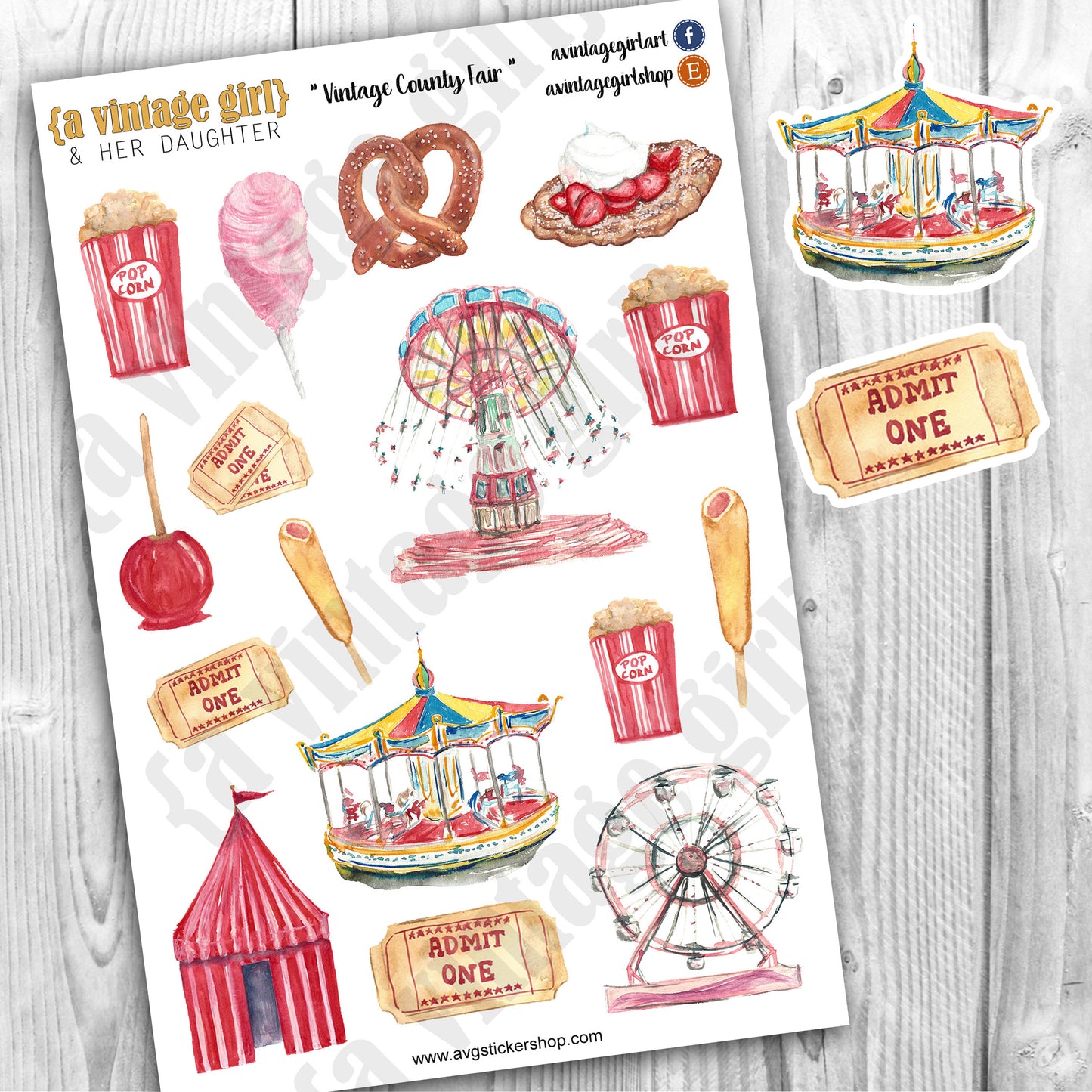 Vintage County Fair | STICKER SHEET