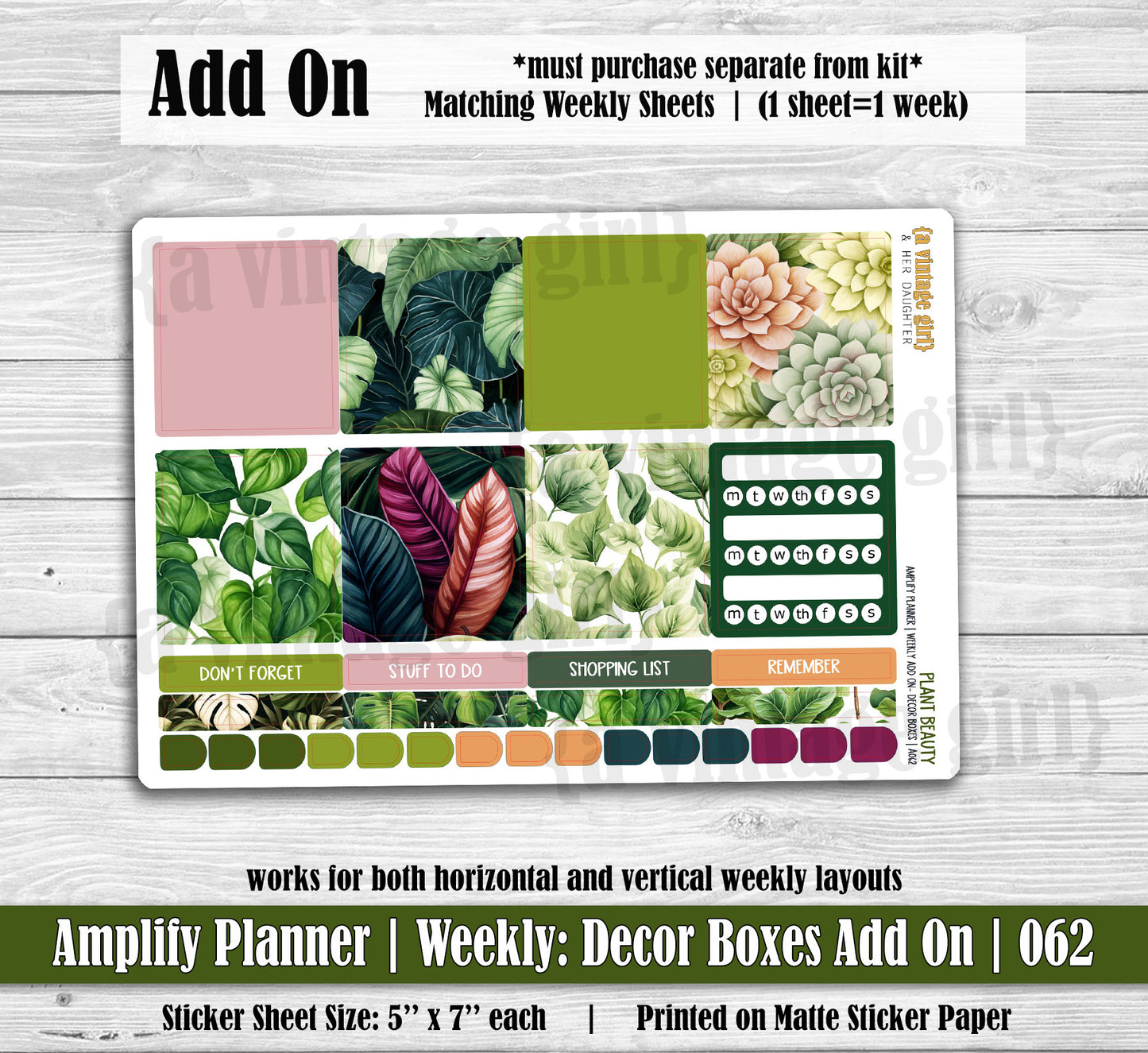 AMPLIFY PLANNER | Plant Beauty | A062