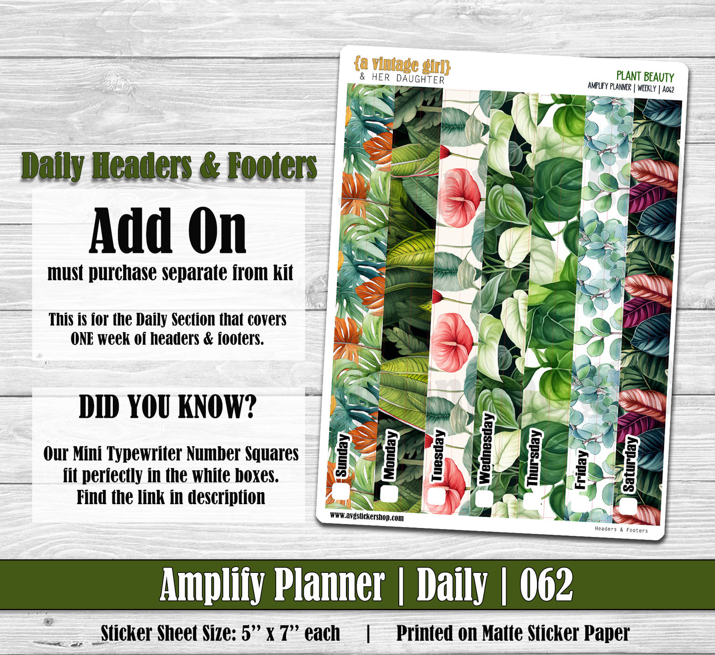 AMPLIFY PLANNER | Plant Beauty | A062