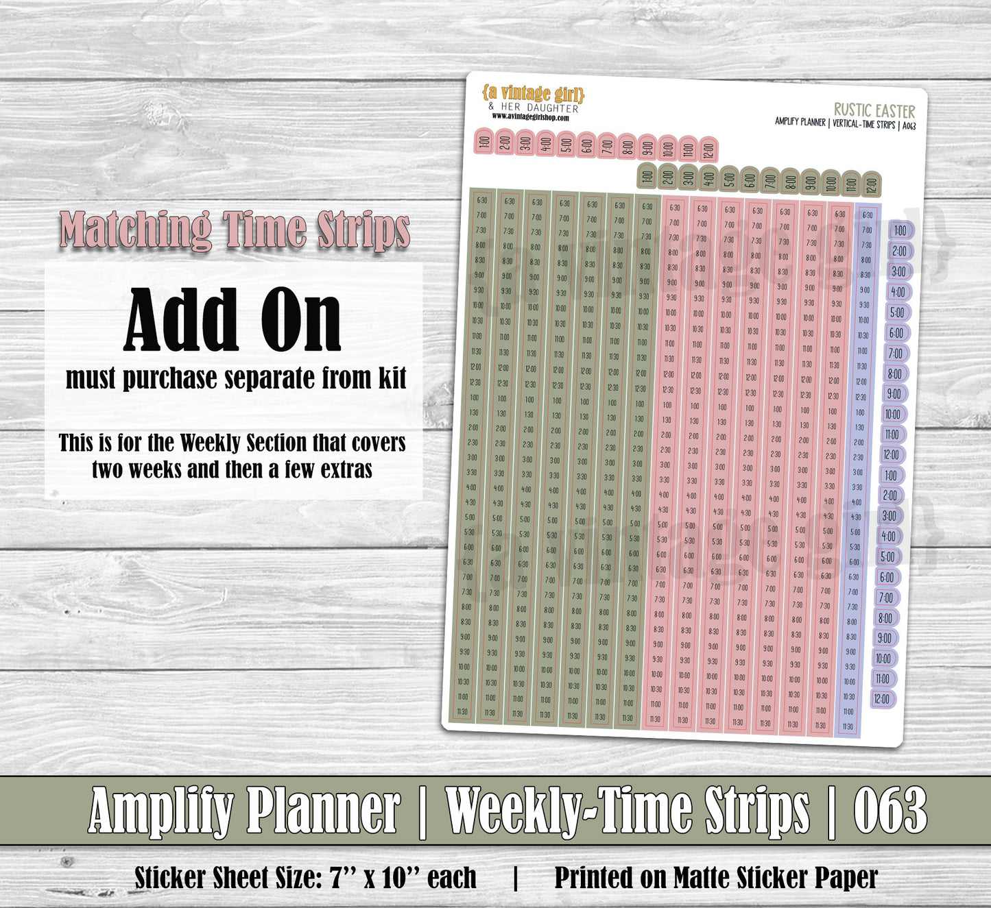 AMPLIFY PLANNER | Rustic Easter | A063