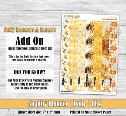 AMPLIFY PLANNER | Honey Bees | A064