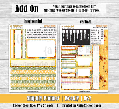 AMPLIFY PLANNER | Sunflower Sunsets | A067