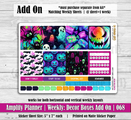 AMPLIFY PLANNER | Neon Halloween | A068