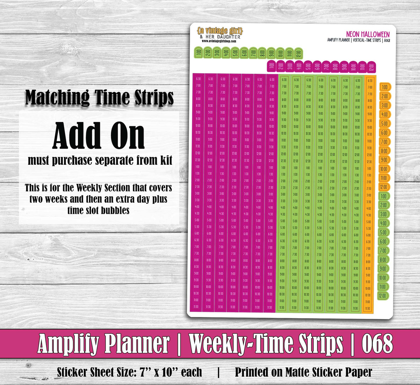 AMPLIFY PLANNER | Neon Halloween | A068