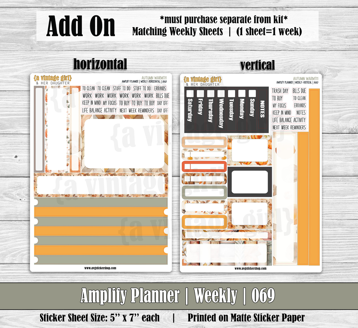 AMPLIFY PLANNER | Autumn Warmth | A069