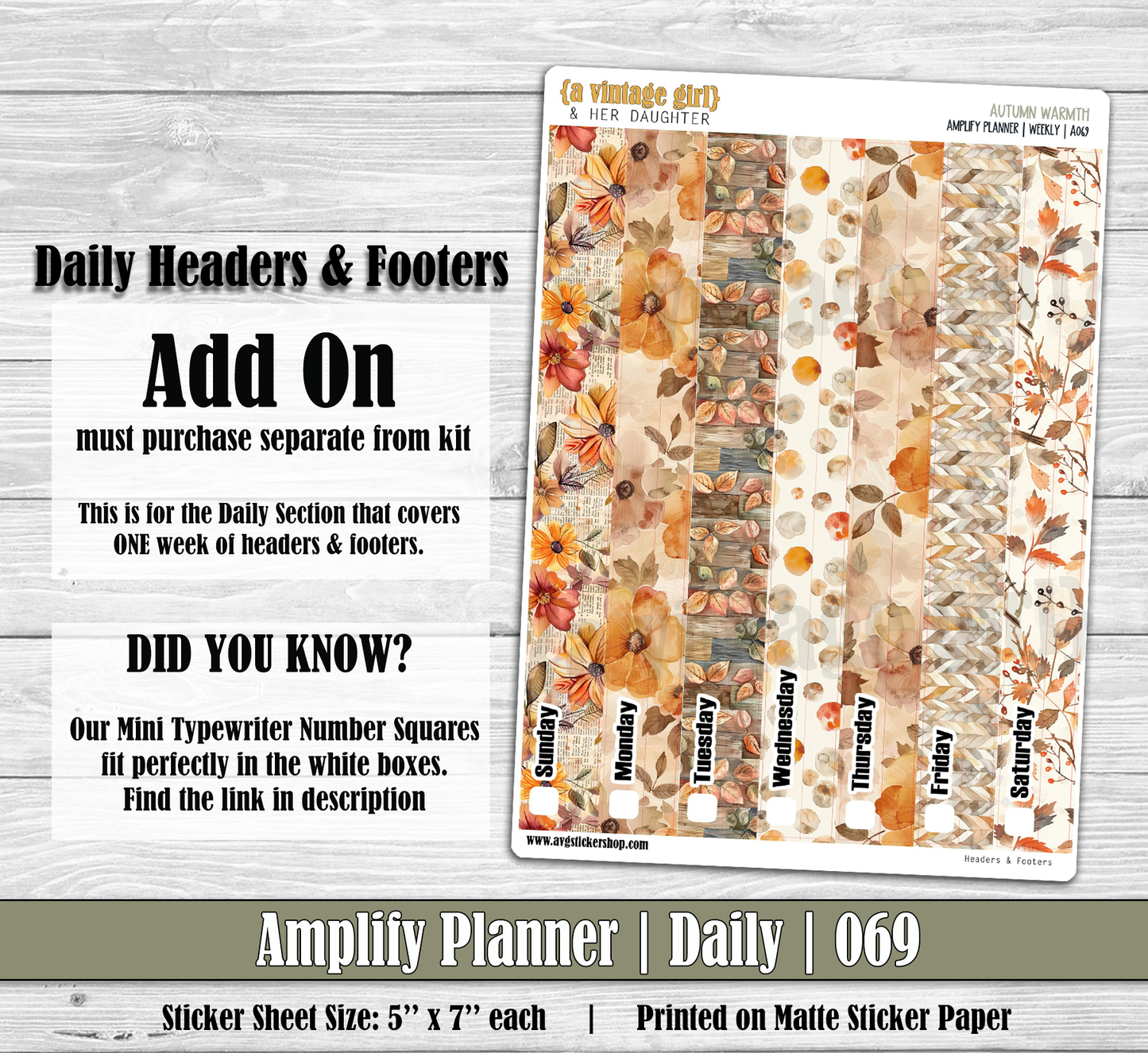 AMPLIFY PLANNER | Autumn Warmth | A069