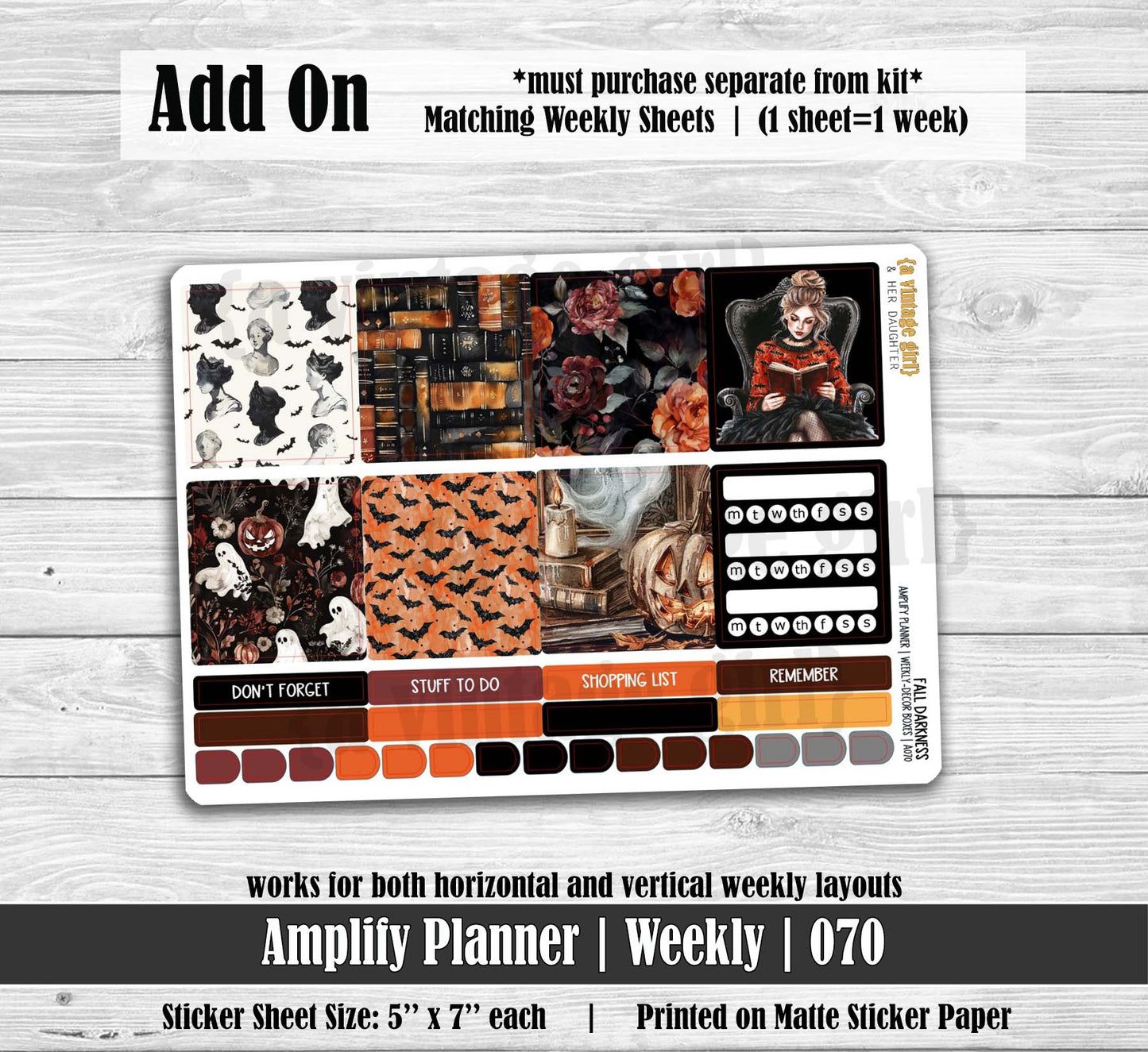 AMPLIFY PLANNER | Fall Darkness | A070