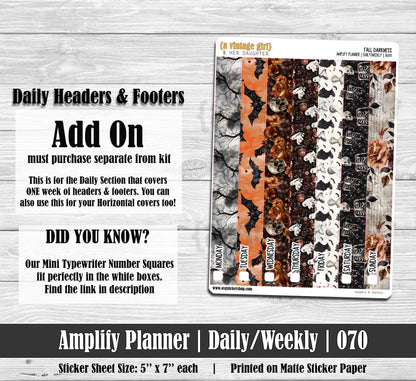 AMPLIFY PLANNER | Fall Darkness | A070