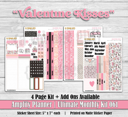 AMPLIFY PLANNER | Valentine Kisses | A061