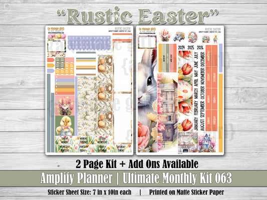 AMPLIFY PLANNER | Rustic Easter | A063