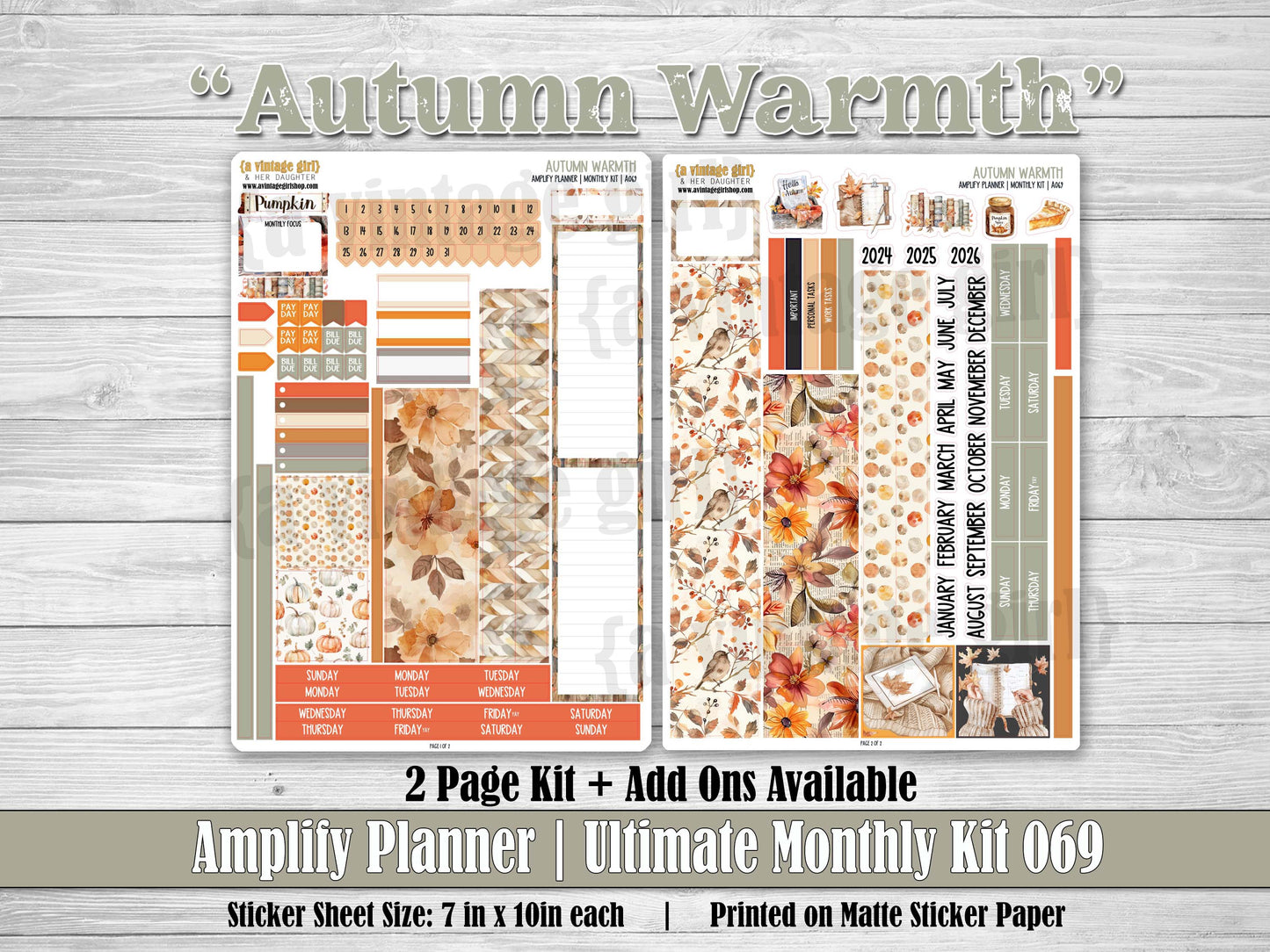 AMPLIFY PLANNER | Autumn Warmth | A069