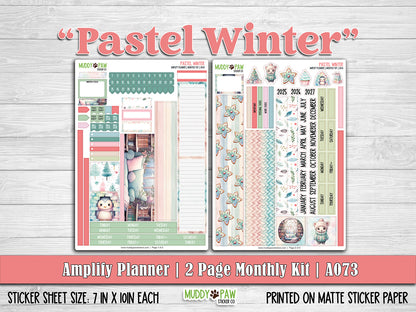 AMPLIFY PLANNER | Pastel Winter | A073