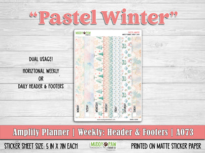 AMPLIFY PLANNER | Pastel Winter | A073