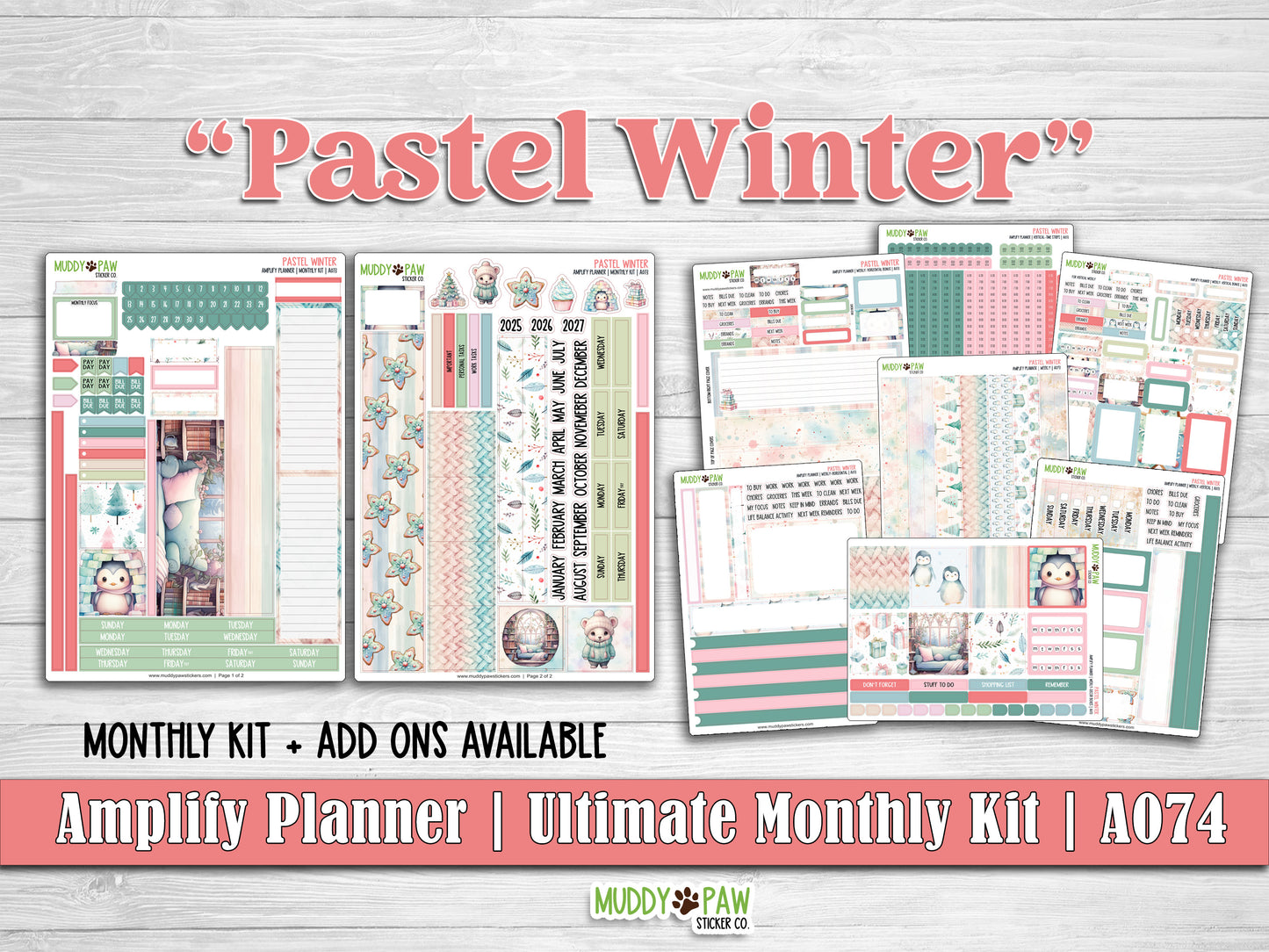 AMPLIFY PLANNER | Pastel Winter | A073