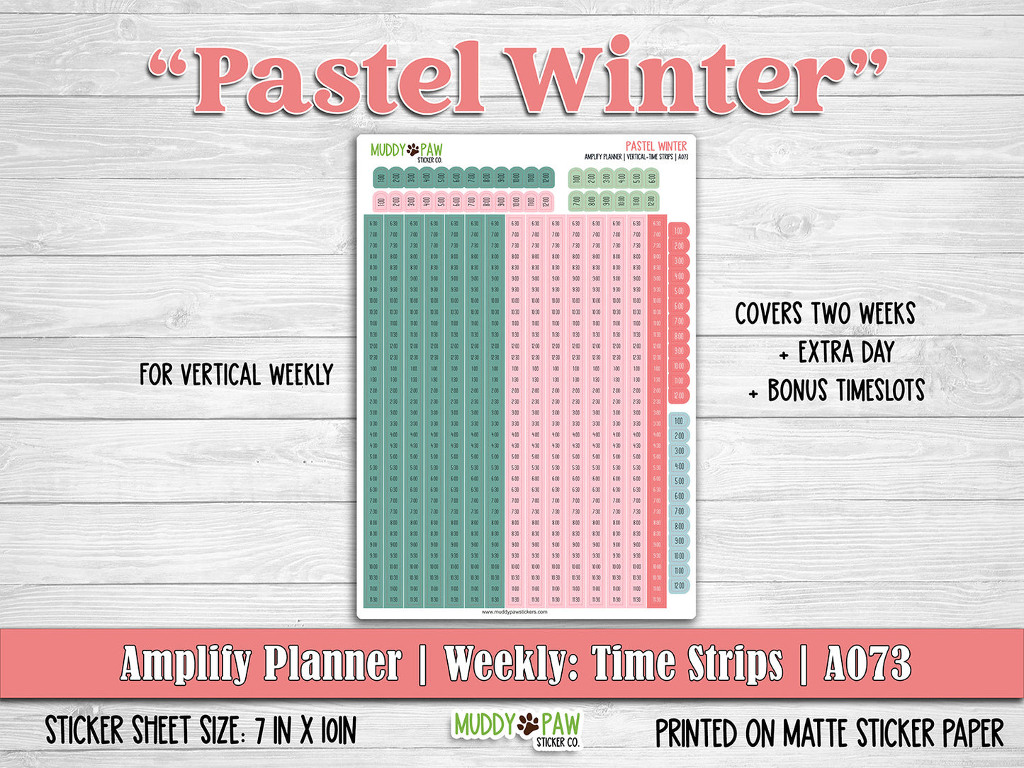 AMPLIFY PLANNER | Pastel Winter | A073