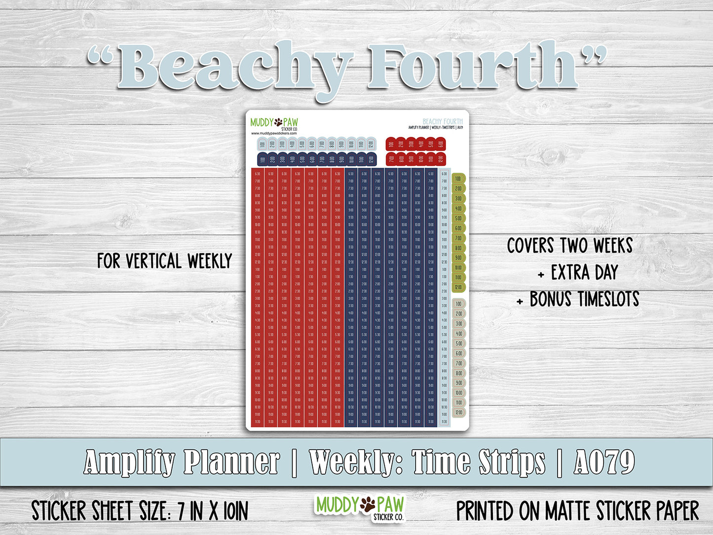 AMPLIFY PLANNER | Beachy Fourth | A079