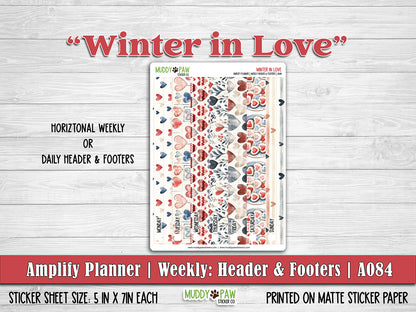 AMPLIFY PLANNER | Winter in Love | A084