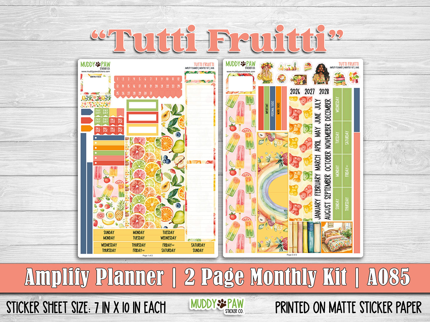 AMPLIFY PLANNER | Tutti Fruitti | A085