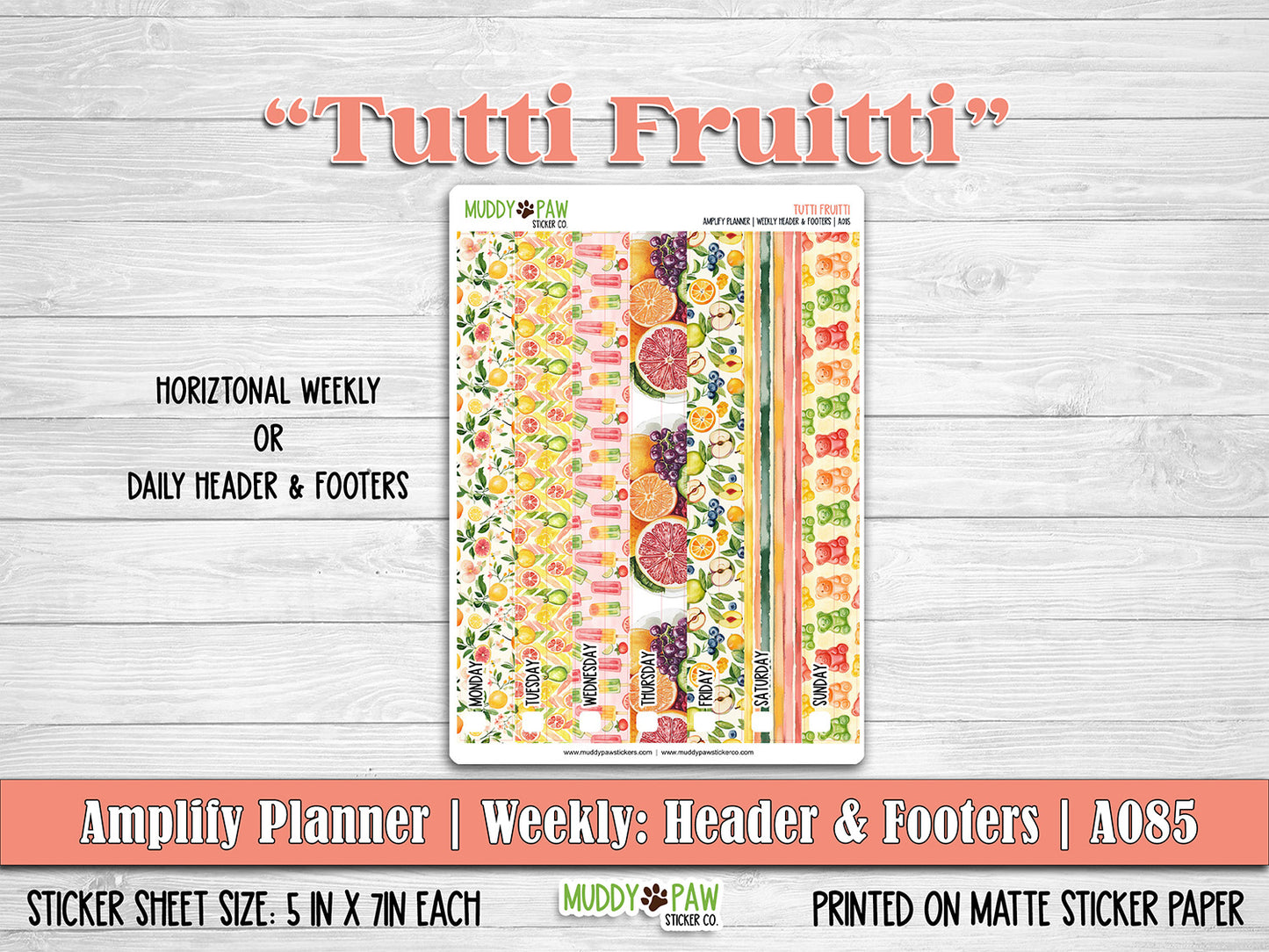 AMPLIFY PLANNER | Tutti Fruitti | A085