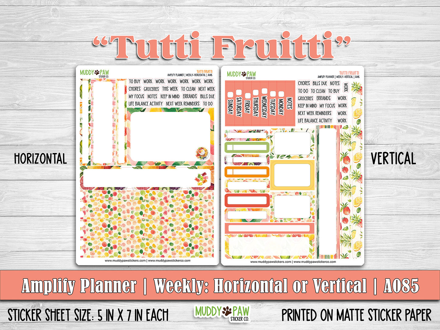 AMPLIFY PLANNER | Tutti Fruitti | A085