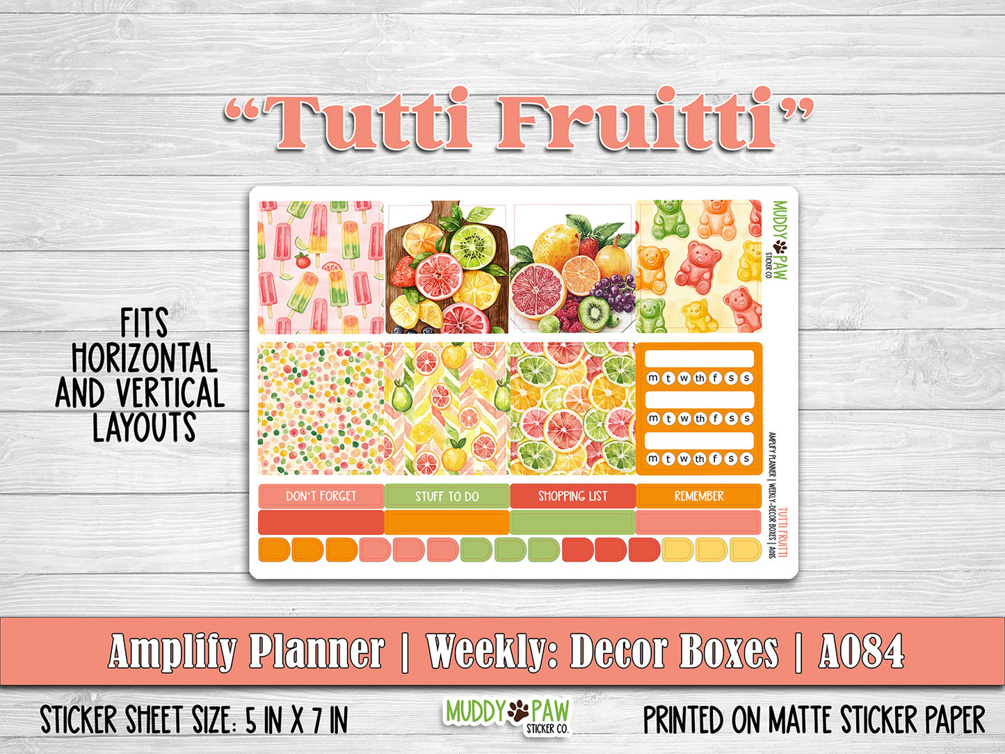 AMPLIFY PLANNER | Tutti Fruitti | A085