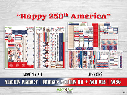 AMPLIFY PLANNER | Happy 250th America | A086