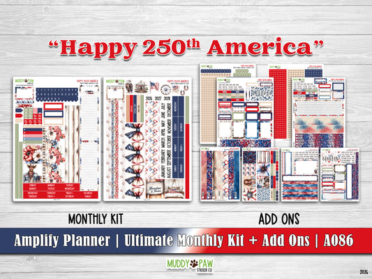 AMPLIFY PLANNER | Happy 250th America | A086