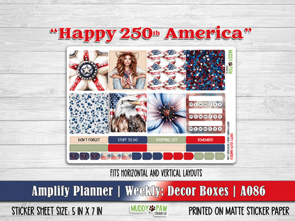 AMPLIFY PLANNER | Happy 250th America | A086