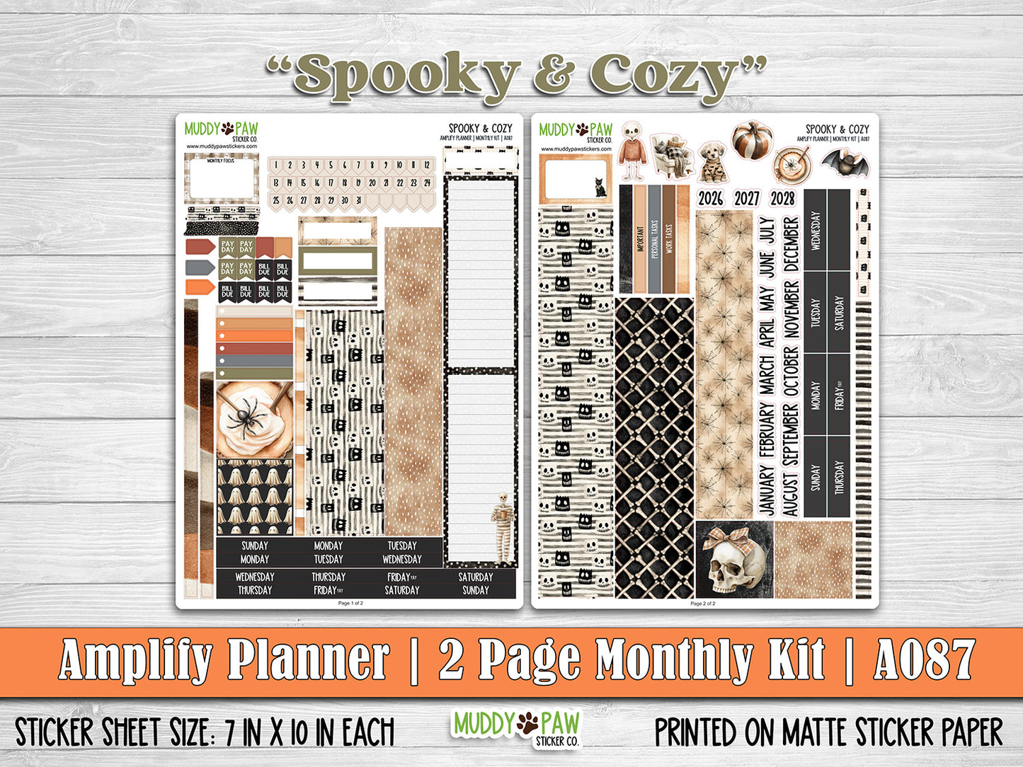 AMPLIFY PLANNER | SPOOKY & COZY | A087
