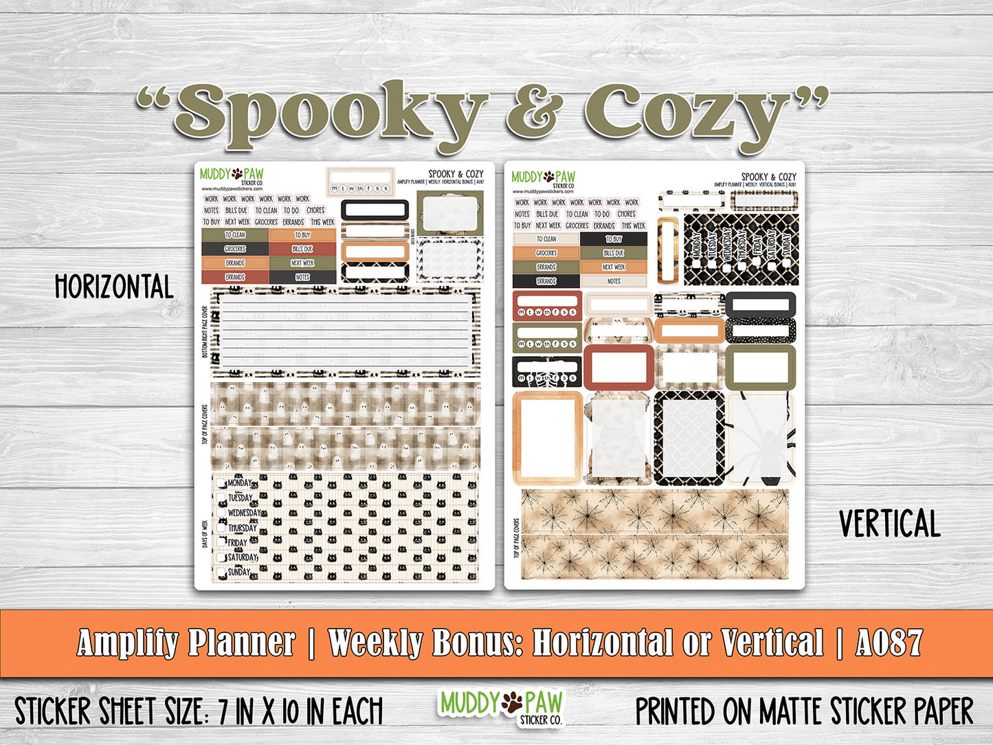 AMPLIFY PLANNER | SPOOKY & COZY | A087