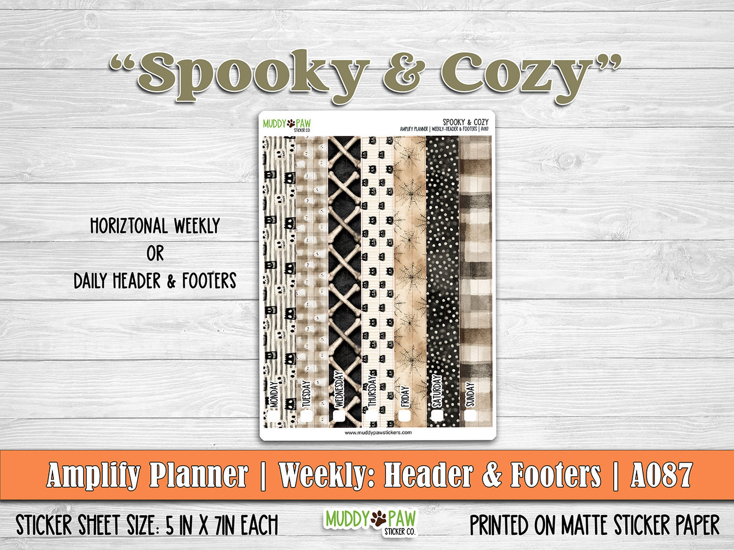 AMPLIFY PLANNER | SPOOKY & COZY | A087