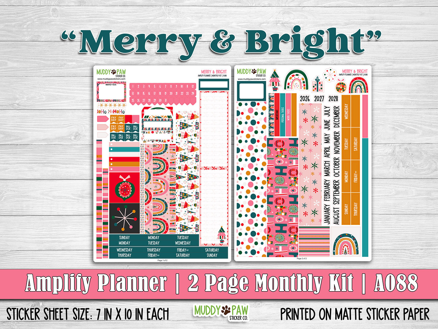 AMPLIFY PLANNER | MERRY & BRIGHT | A088