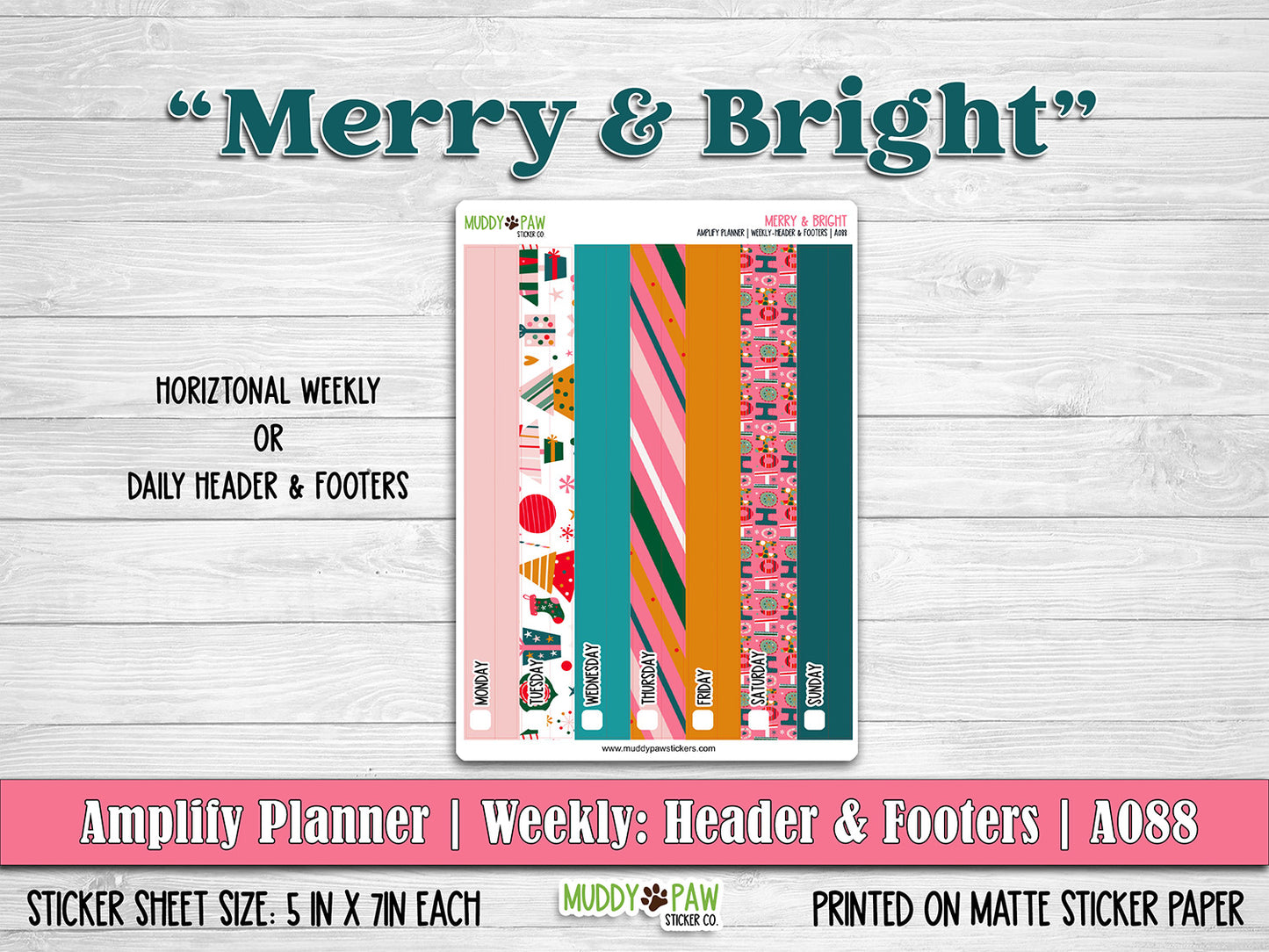 AMPLIFY PLANNER | MERRY & BRIGHT | A088