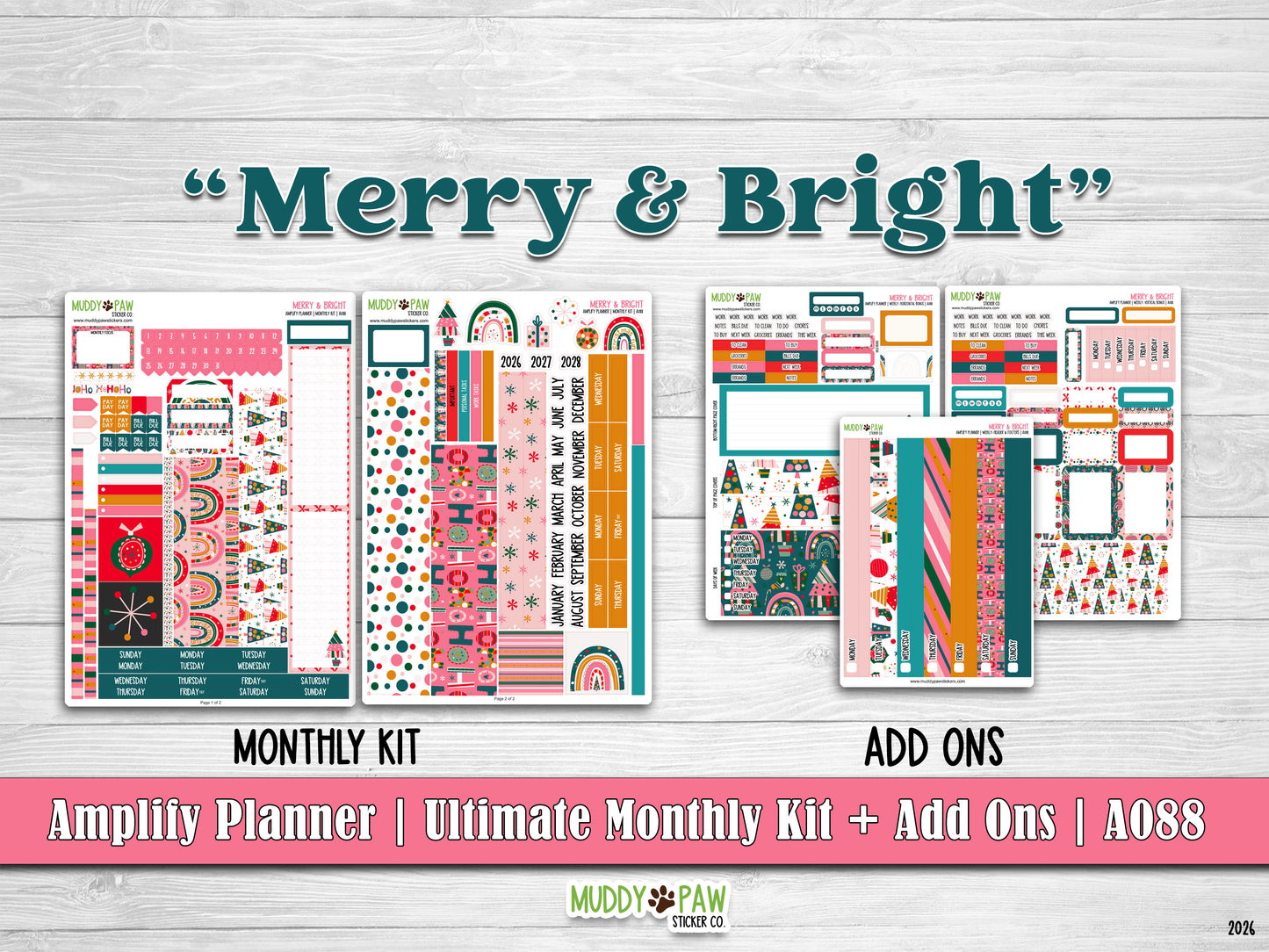 AMPLIFY PLANNER | MERRY & BRIGHT | A088
