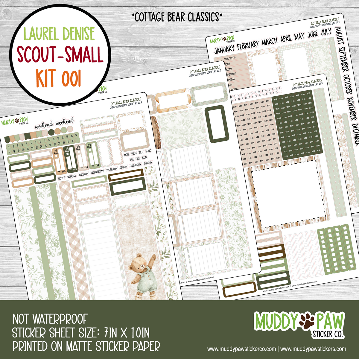 LAUREL DENISE | COTTAGE BEAR CLASSICS | 001 | SMALL SCOUT