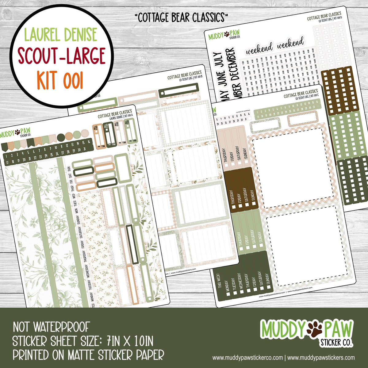 LAUREL DENISE | COTTAGE BEAR CLASSICS | 001 | LARGE SCOUT