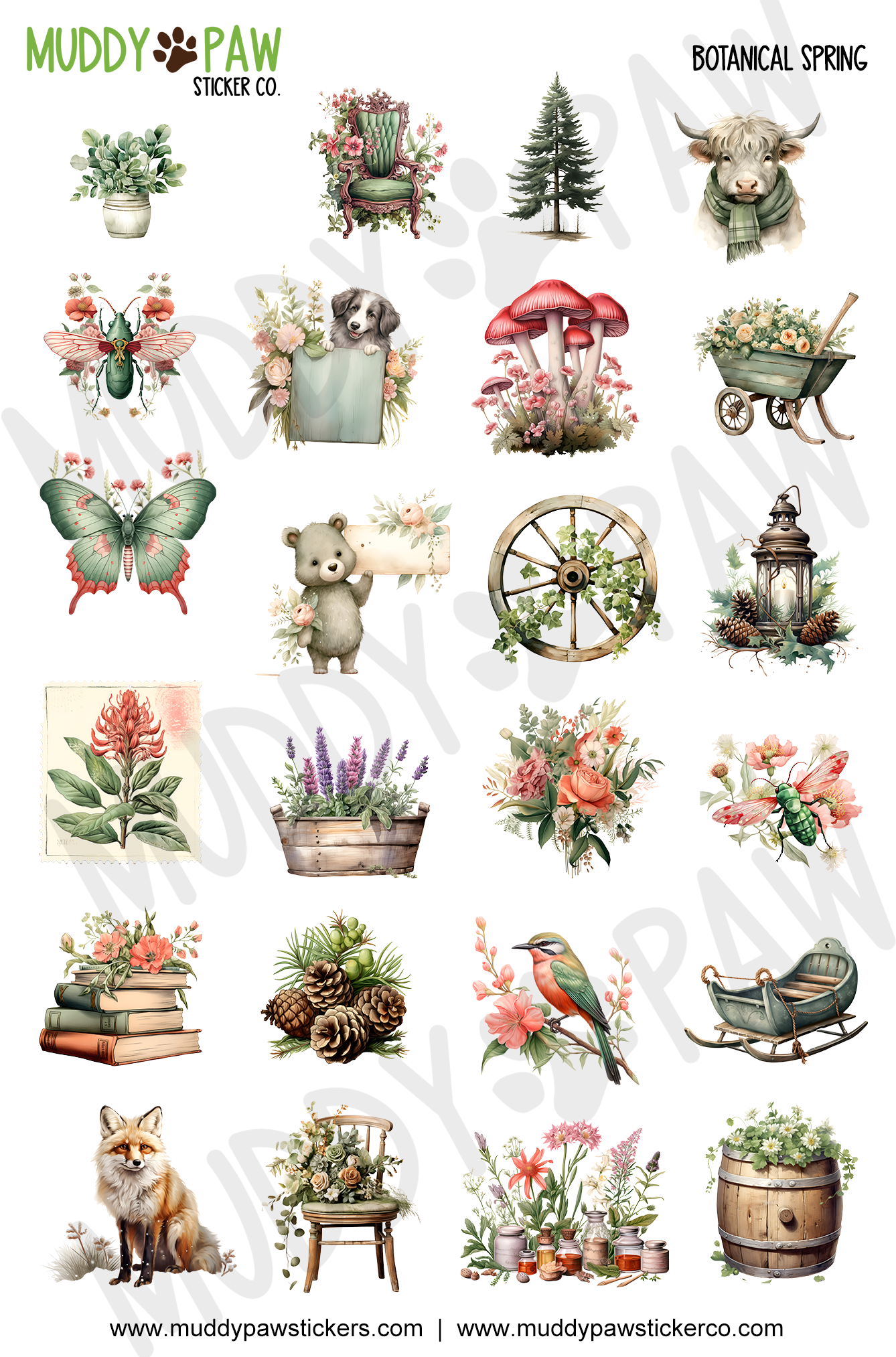 Botanical Spring | STICKER SHEET