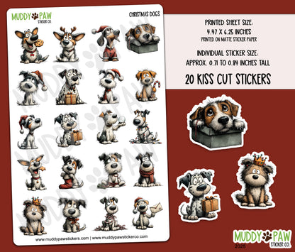 NEW | Christmas Dogs | STICKER SHEET