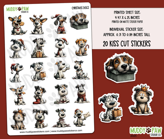 NEW | Christmas Dogs | STICKER SHEET