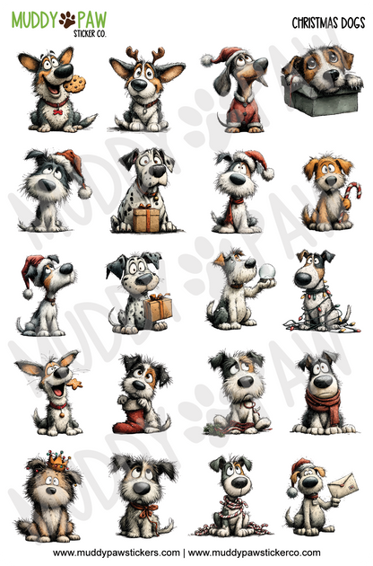 NEW | Christmas Dogs | STICKER SHEET