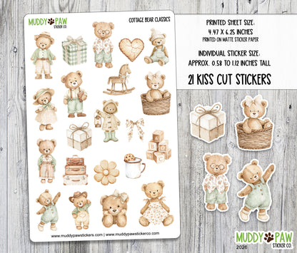 Cottage Bear Classics | Sticker Sheet