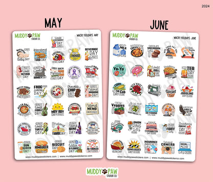 WACKY HOLIDAYS | STICKER SHEET