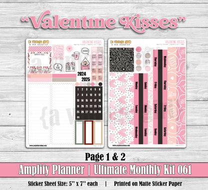 AMPLIFY PLANNER | Valentine Kisses | A061