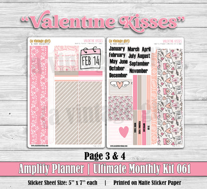 AMPLIFY PLANNER | Valentine Kisses | A061