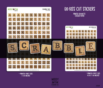 Scrabble Tiles | STICKER SHEET