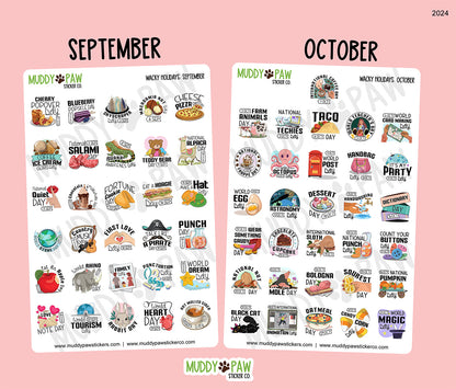 WACKY HOLIDAYS | STICKER SHEET