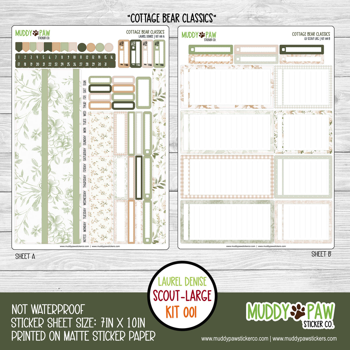 LAUREL DENISE | COTTAGE BEAR CLASSICS | 001 | LARGE SCOUT
