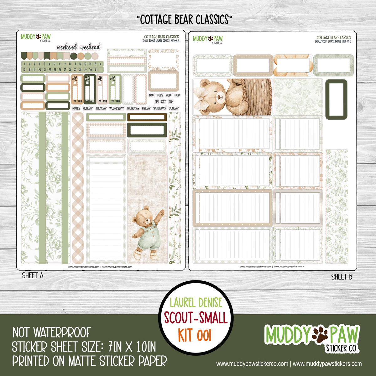 LAUREL DENISE | COTTAGE BEAR CLASSICS | 001 | SMALL SCOUT